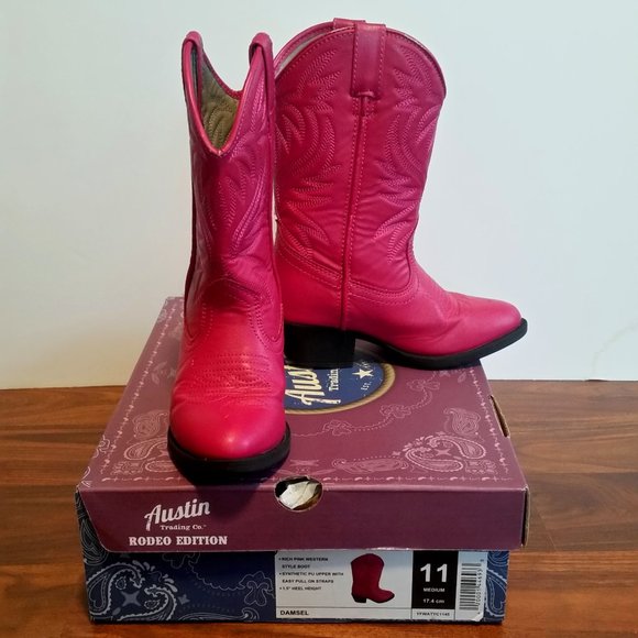 Austin Trading Company Other - Cowgirl Boots/Girls' Western Boots, size 11, Pink